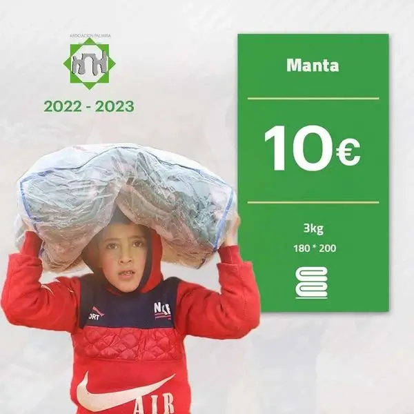 Colabora con una manta